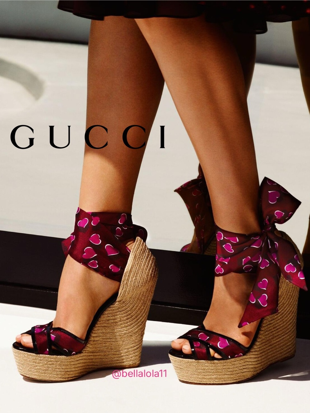 NEW IN BOX AUTHENTIC GUCCI WEDGE ESPADRILLES
